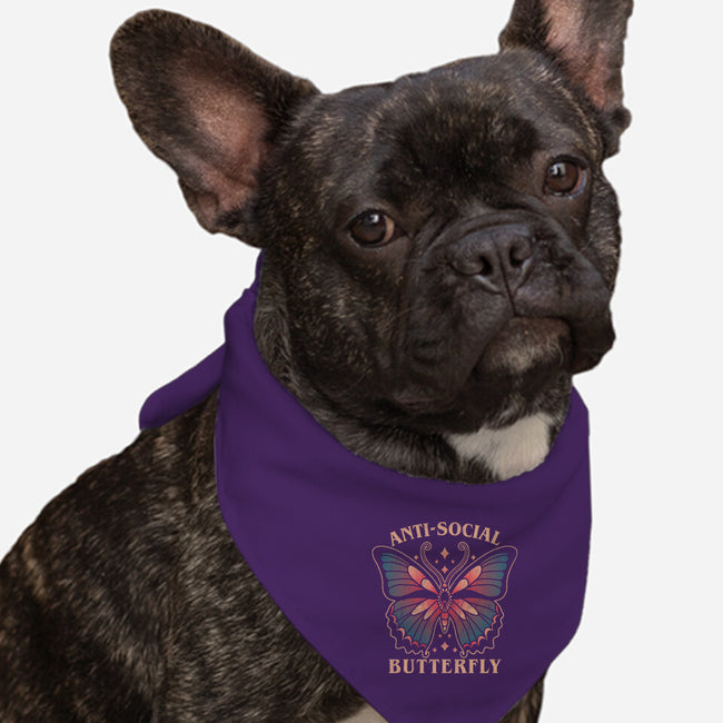 Anti-Social Butterfly-Dog-Bandana-Pet Collar-fanfreak1