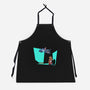 Alien And Girl-Unisex-Kitchen-Apron-zascanauta