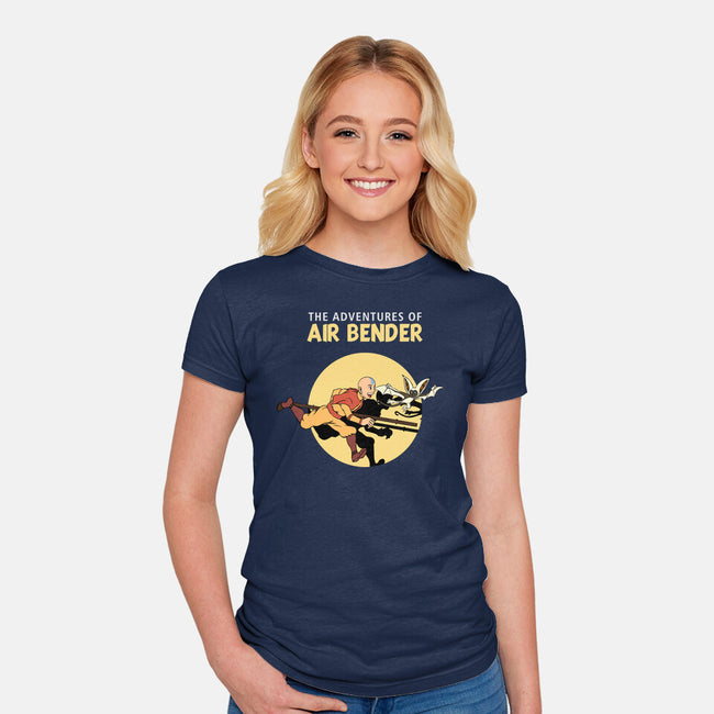 The Adventures Of Air Bender-Womens-Fitted-Tee-joerawks