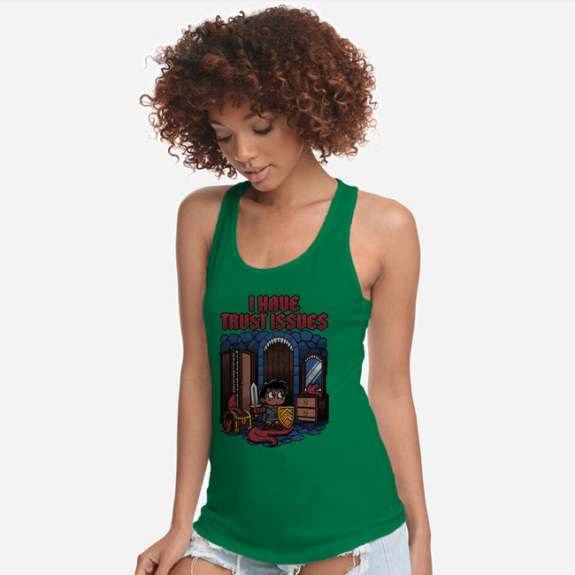 RPG Trust Issues-Womens-Racerback-Tank-Studio Mootant