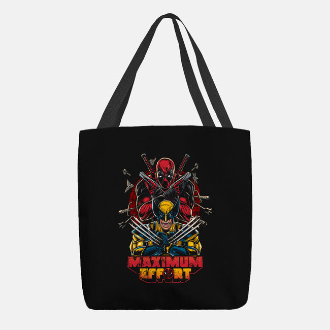 Maximum Effort Friends-None-Basic Tote-Bag-Knegosfield