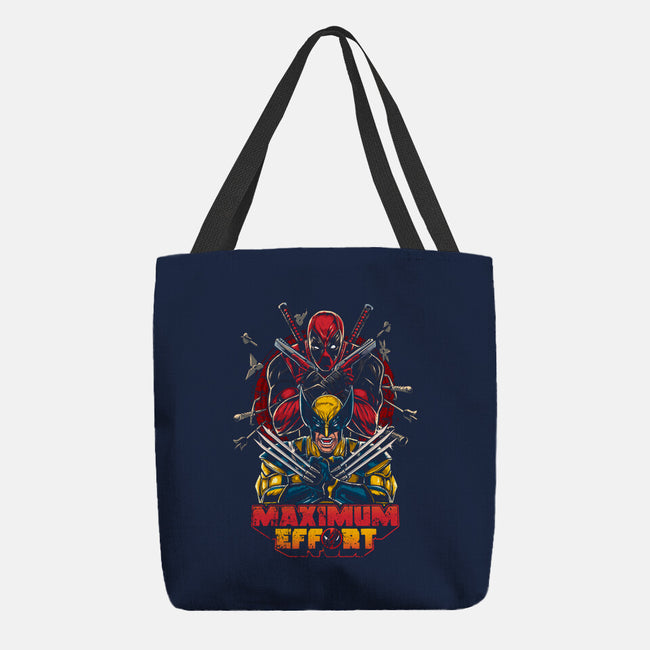 Maximum Effort Friends-None-Basic Tote-Bag-Knegosfield