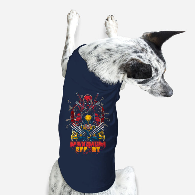 Maximum Effort Friends-Dog-Basic-Pet Tank-Knegosfield