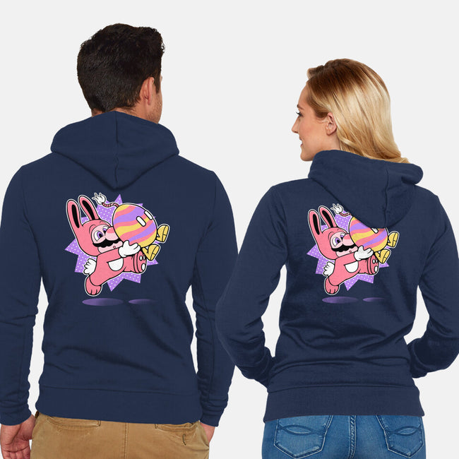 Super Easter Egg-Unisex-Zip-Up-Sweatshirt-naomori