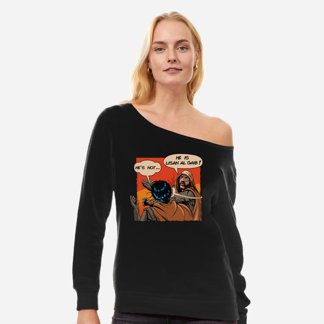 Lisan Al Gaib-Womens-Off Shoulder-Sweatshirt-daobiwan