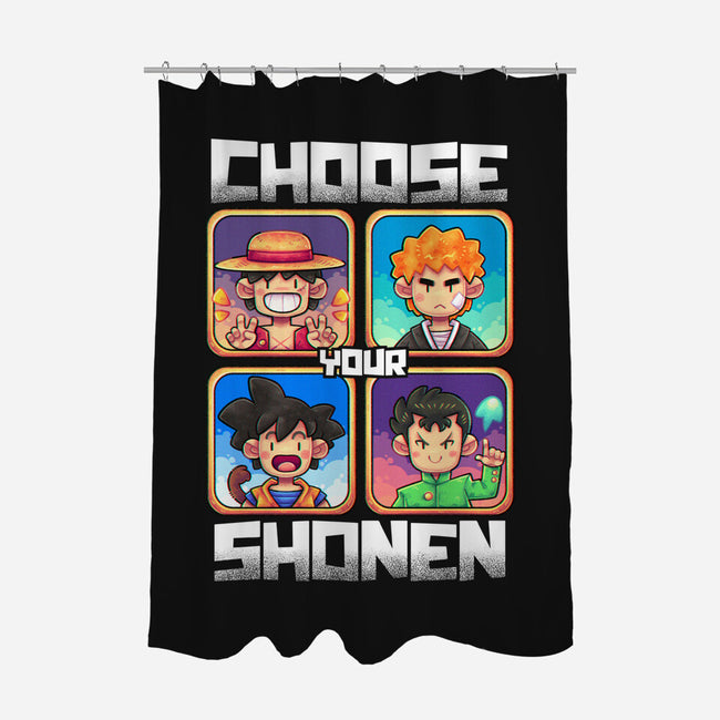 Choose Your Shonen-None-Polyester-Shower Curtain-2DFeer