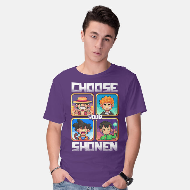 Choose Your Shonen-Mens-Basic-Tee-2DFeer