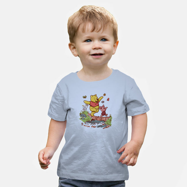 A Stroll In The Woods-Baby-Basic-Tee-Xentee