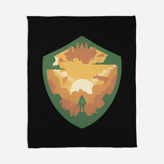 Hylian Shield-None-Fleece-Blanket-RamenBoy