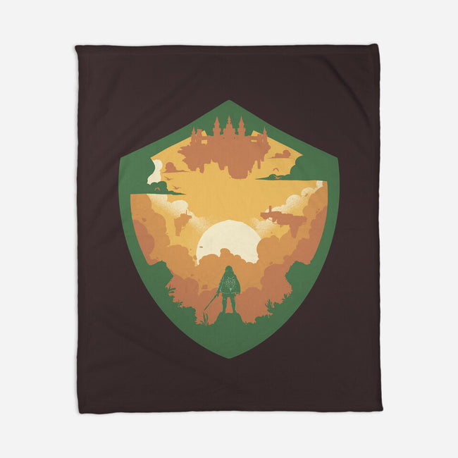 Hylian Shield-None-Fleece-Blanket-RamenBoy