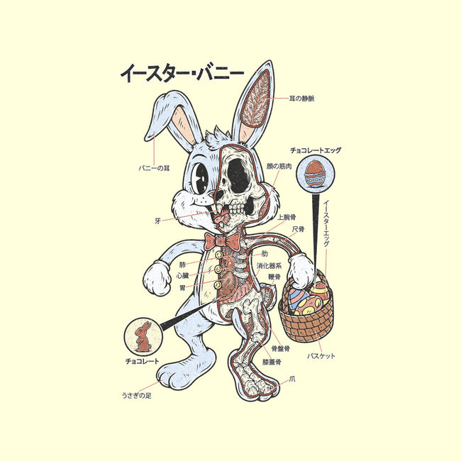 Easter Bunny Anatomy-None-Polyester-Shower Curtain-Firebrander