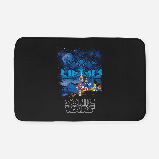 Sonic Wars-None-Memory Foam-Bath Mat-dalethesk8er