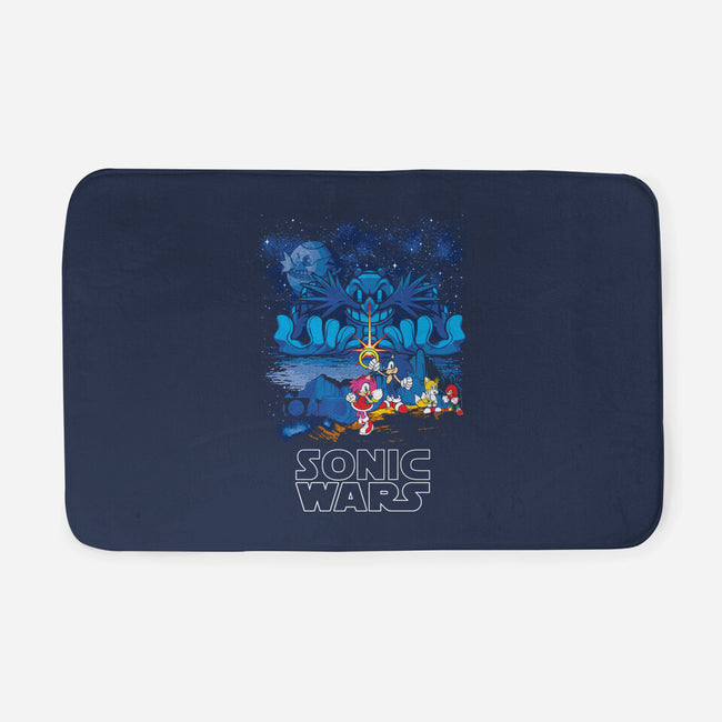 Sonic Wars-None-Memory Foam-Bath Mat-dalethesk8er