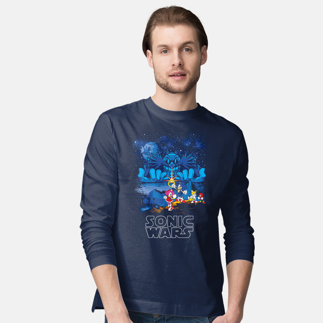 Sonic Wars-Mens-Long Sleeved-Tee-dalethesk8er