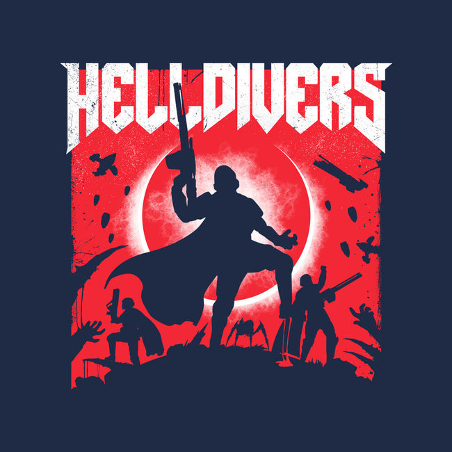 Helldivers Doom-Unisex-Basic-Tee-rocketman_art