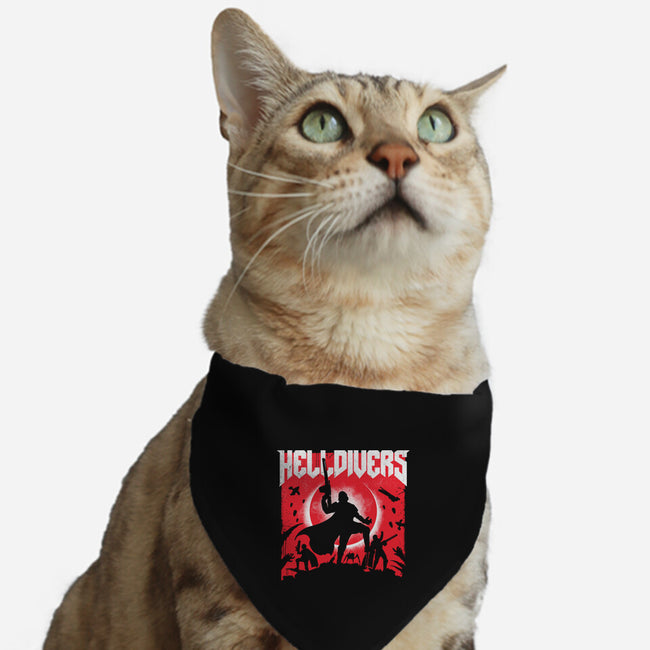 Helldivers Doom-Cat-Adjustable-Pet Collar-rocketman_art