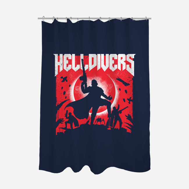 Helldivers Doom-None-Polyester-Shower Curtain-rocketman_art