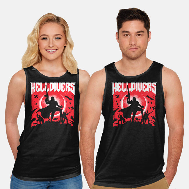 Helldivers Doom-Unisex-Basic-Tank-rocketman_art