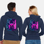 The Hollow Neon Knight-Unisex-Zip-Up-Sweatshirt-nickzzarto