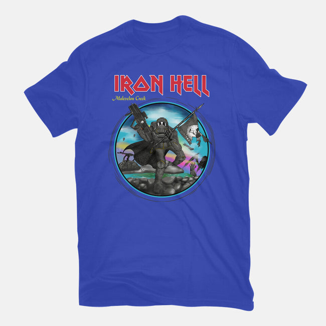 Iron Hell-Womens-Basic-Tee-rocketman_art