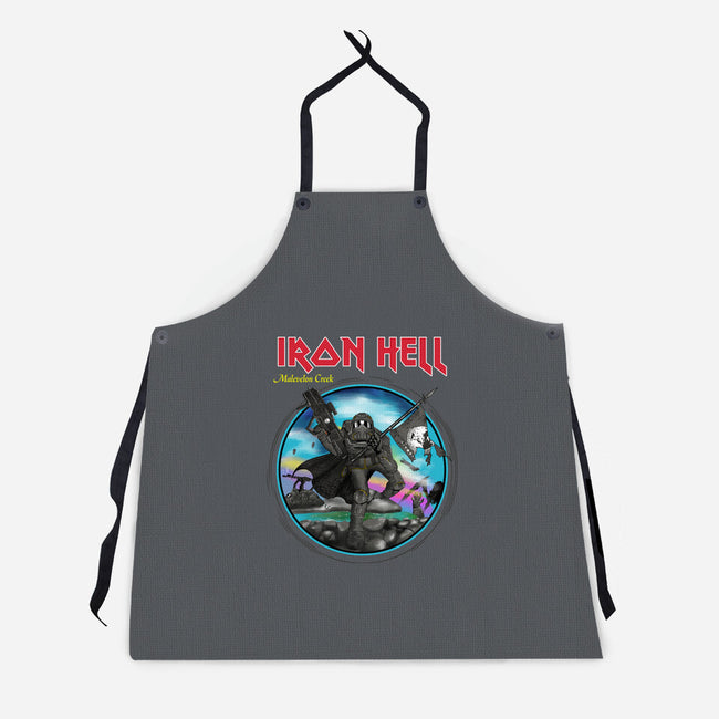 Iron Hell-Unisex-Kitchen-Apron-rocketman_art