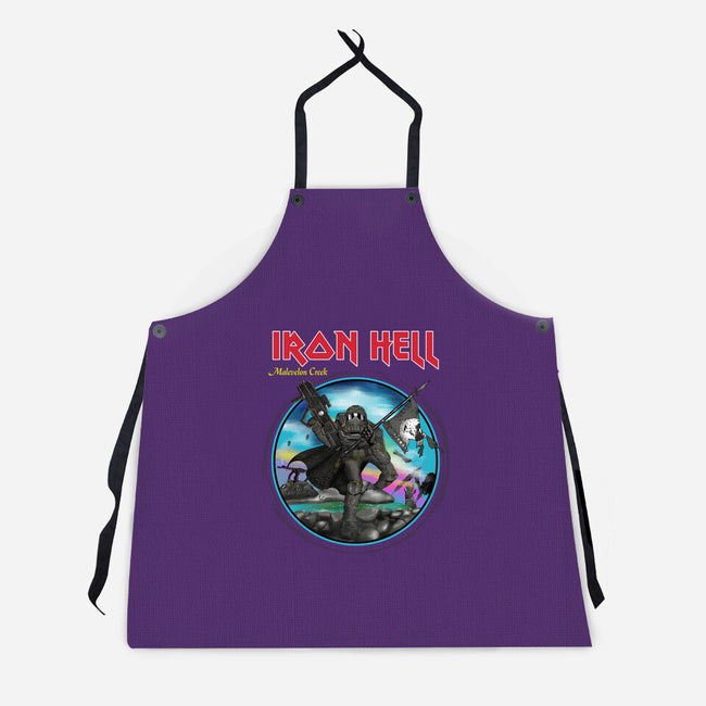 Iron Hell-Unisex-Kitchen-Apron-rocketman_art