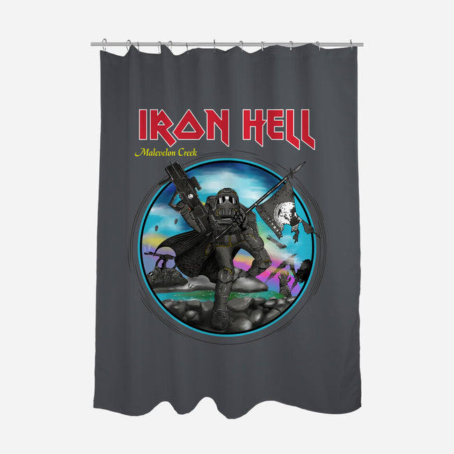 Iron Hell-None-Polyester-Shower Curtain-rocketman_art