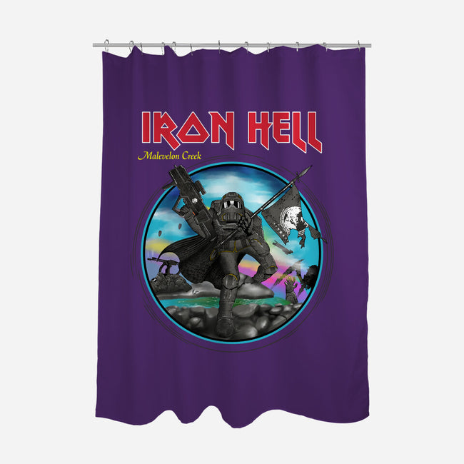 Iron Hell-None-Polyester-Shower Curtain-rocketman_art