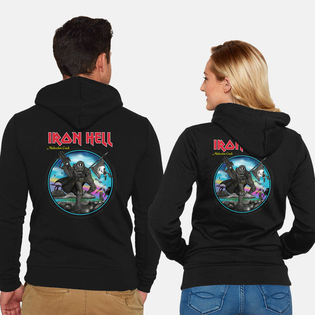 Iron Hell-Unisex-Zip-Up-Sweatshirt-rocketman_art