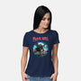 Iron Hell-Womens-Basic-Tee-rocketman_art