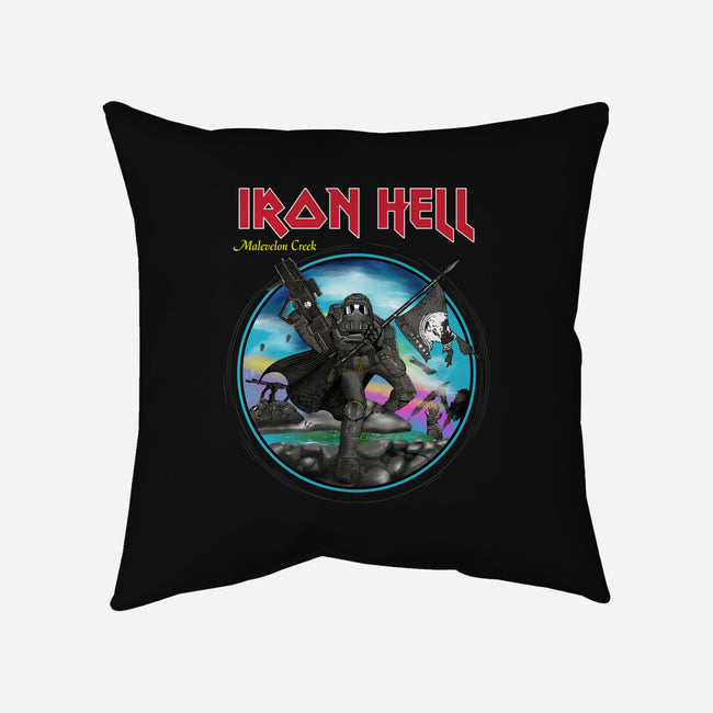 Iron Hell-None-Removable Cover-Throw Pillow-rocketman_art