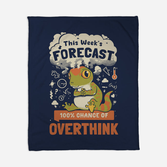 100% Chance Of Overthink-None-Fleece-Blanket-Heyra Vieira