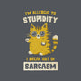 Allergic To Stupidity-None-Basic Tote-Bag-kg07