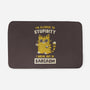 Allergic To Stupidity-None-Memory Foam-Bath Mat-kg07