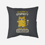 Allergic To Stupidity-None-Removable Cover-Throw Pillow-kg07