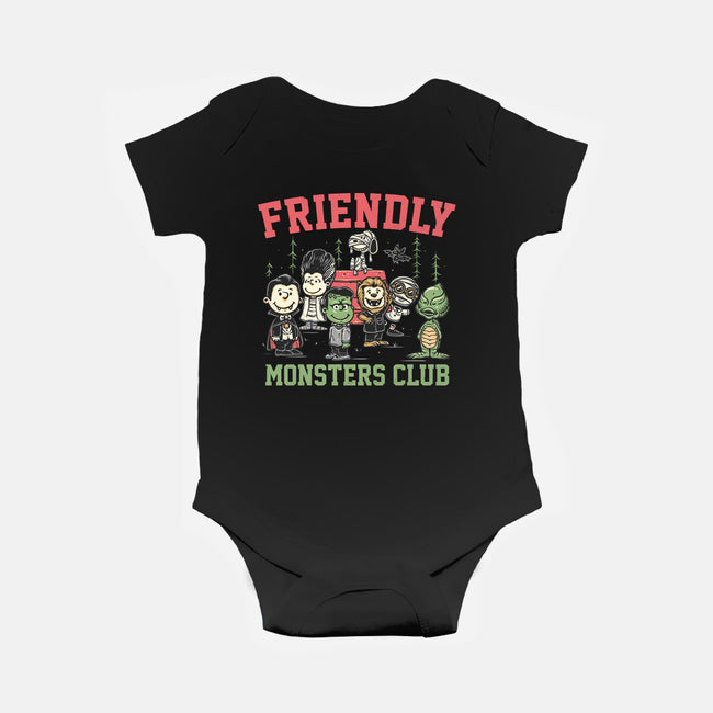 Friendly Monsters Club-Baby-Basic-Onesie-momma_gorilla