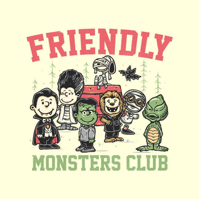 Friendly Monsters Club-None-Polyester-Shower Curtain-momma_gorilla