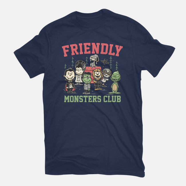 Friendly Monsters Club-Womens-Fitted-Tee-momma_gorilla