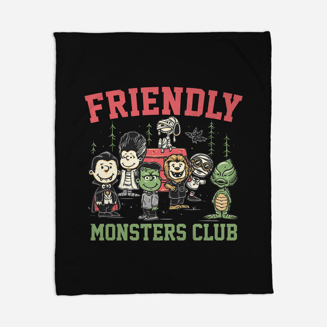 Friendly Monsters Club-None-Fleece-Blanket-momma_gorilla