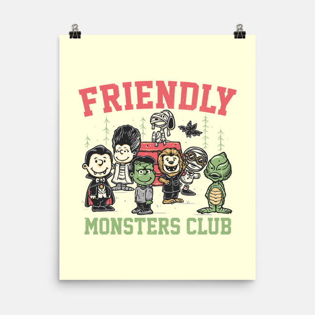 Friendly Monsters Club-None-Matte-Poster-momma_gorilla