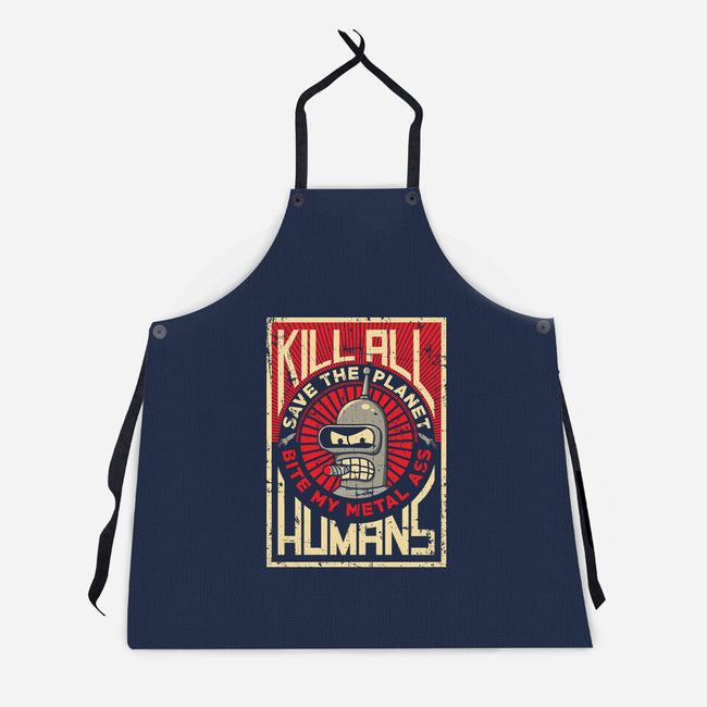 Bite My Metal-Unisex-Kitchen-Apron-Xentee