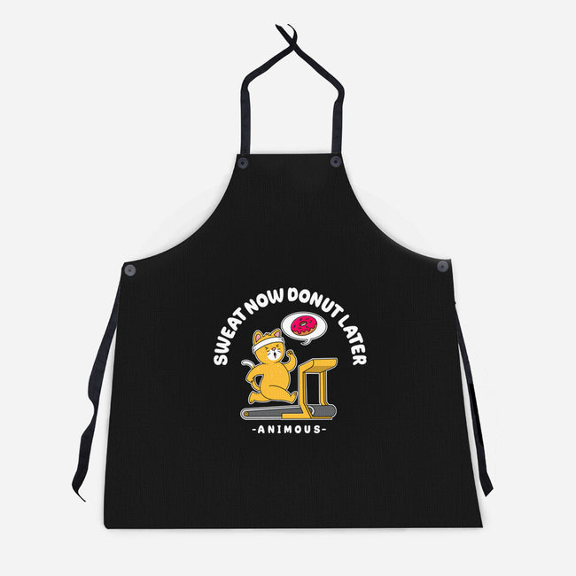 Sweat Now Donut Later-Unisex-Kitchen-Apron-Tri haryadi