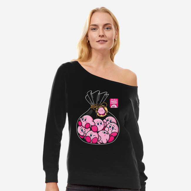 Candies-Womens-Off Shoulder-Sweatshirt-Xentee