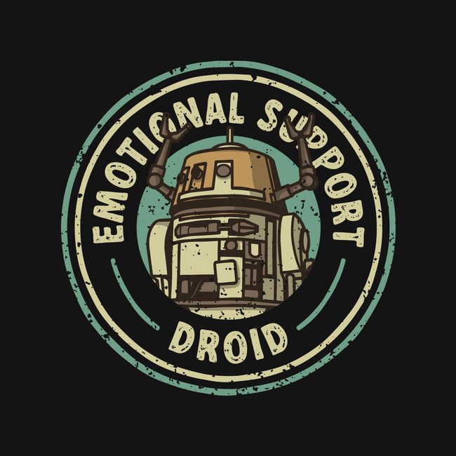 Emotional Support Droid-None-Removable Cover-Throw Pillow-retrodivision