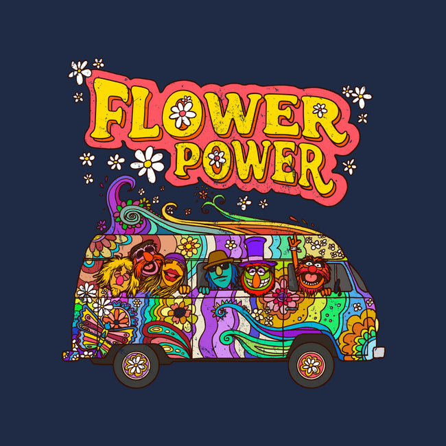 Flower Power Bus-Mens-Basic-Tee-drbutler