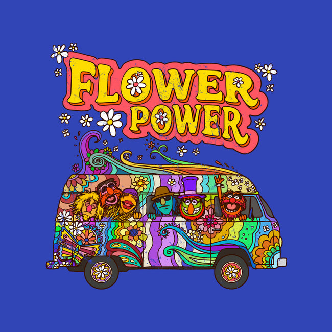 Flower Power Bus-Unisex-Kitchen-Apron-drbutler