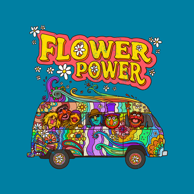 Flower Power Bus-None-Stretched-Canvas-drbutler