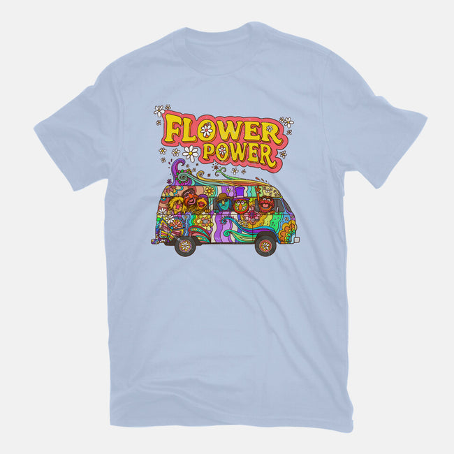 Flower Power Bus-Mens-Basic-Tee-drbutler