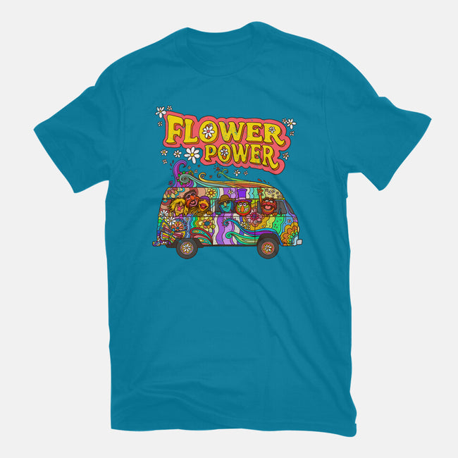 Flower Power Bus-Unisex-Basic-Tee-drbutler