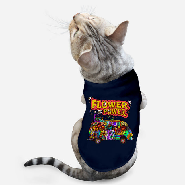 Flower Power Bus-Cat-Basic-Pet Tank-drbutler